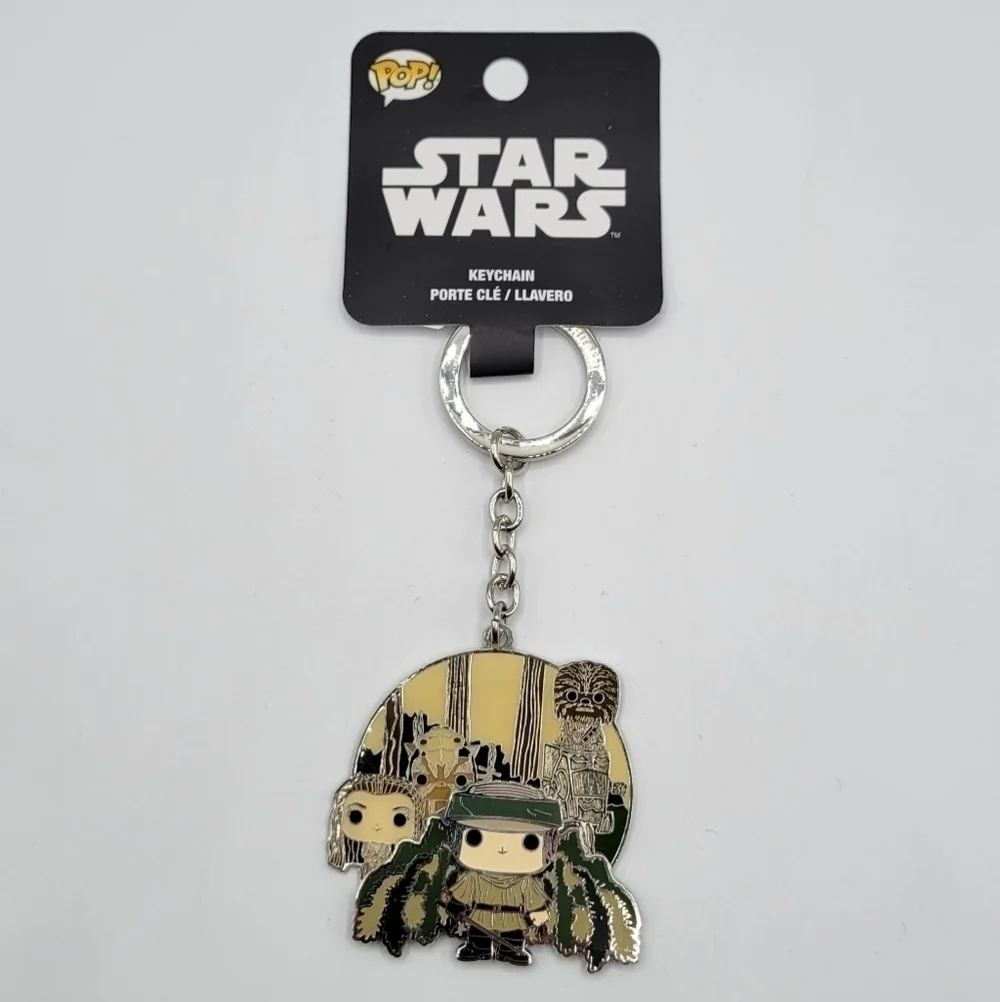 Star Wars Endor Group POP style Enamel keychain